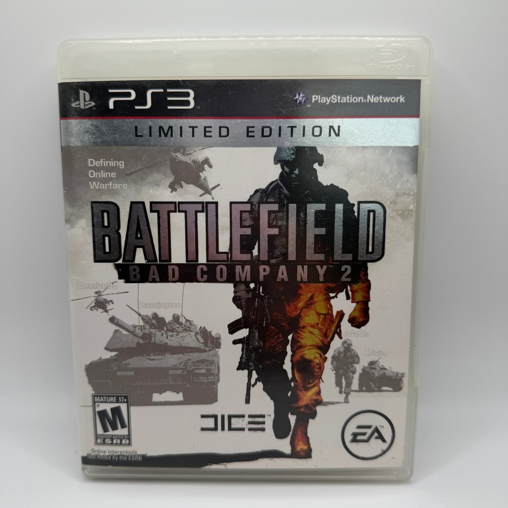 Battlefield Bad Company 2 Limited Edition Sony PS3 PlayStation‎ 3 Game EA DICE